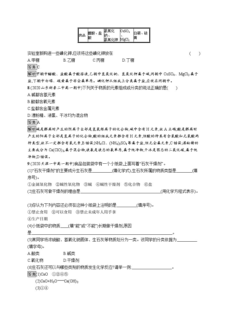 第2章　第1节　第1课时　元素与物质的关系　物质的分类第3页