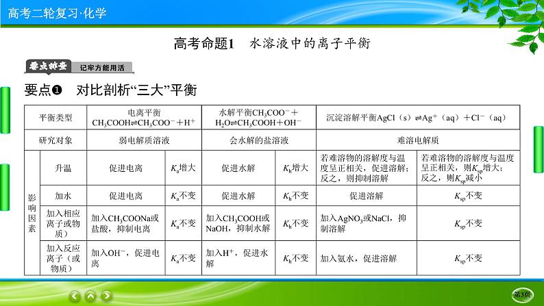 2023高三二轮复习化学（老高考）专题九　电解质溶液课件PPT03