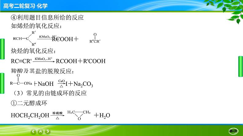 2023高三二轮复习化学（老高考）题型突破五　有机合成和推断课件PPT第6页