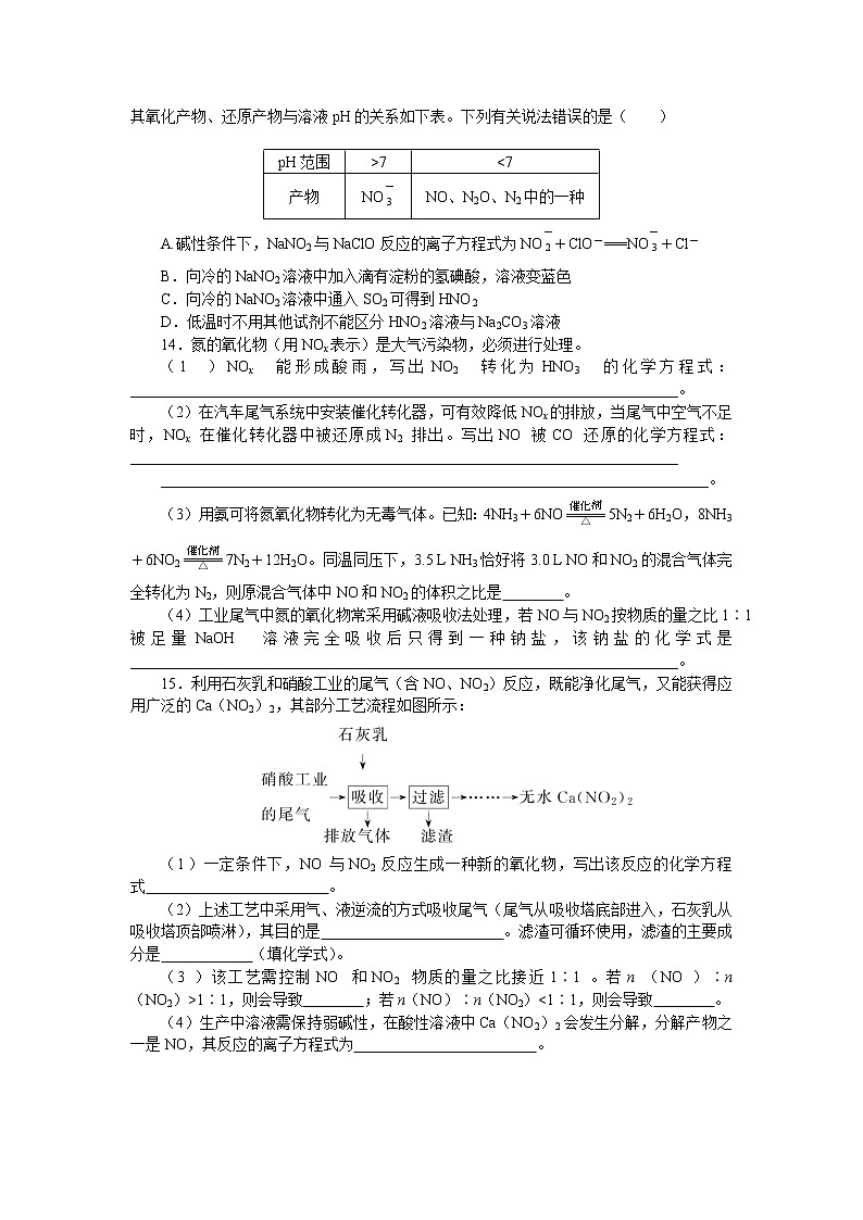 课时作业 20 氮气与氮的氧化物03