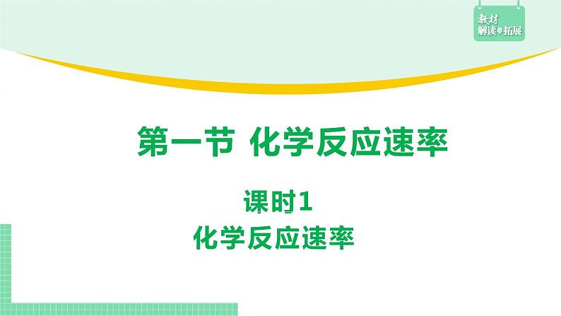 第一节 化学反应速率2.1.1课件PPT第1页