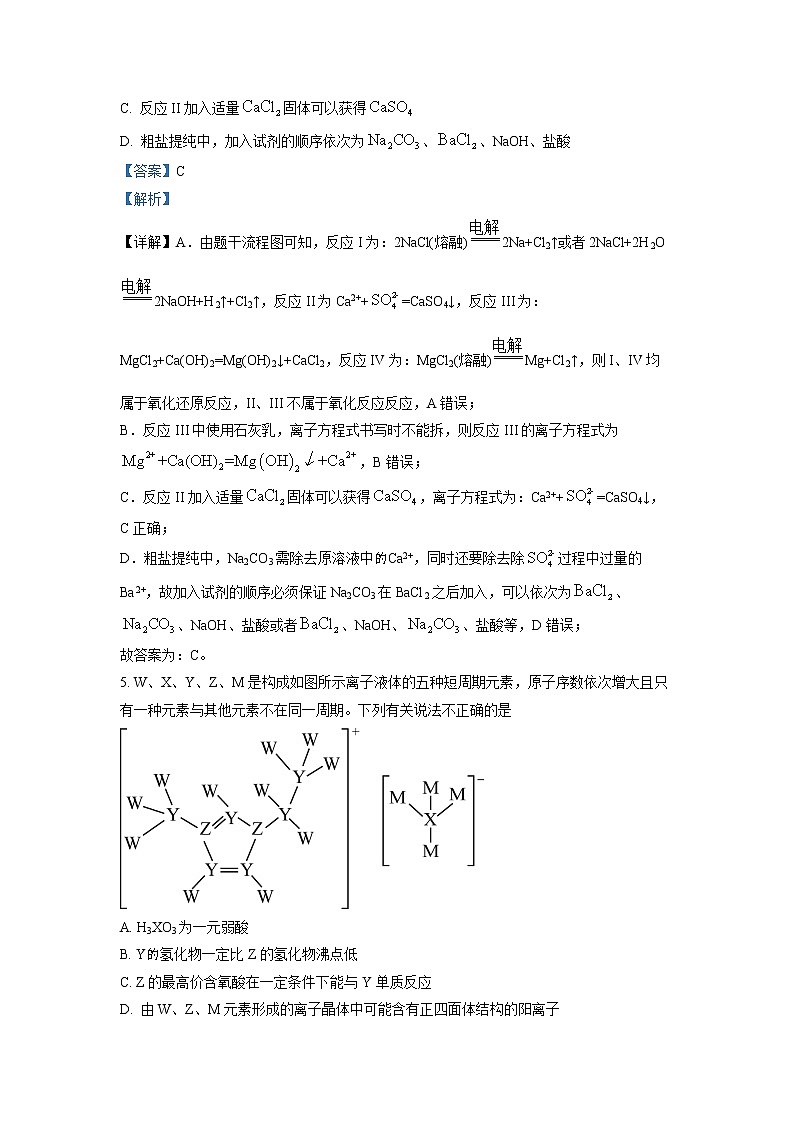 湖南省攸县第一中学2022-2023学年高三化学上学期第五次月考试卷（Word版附解析）第3页