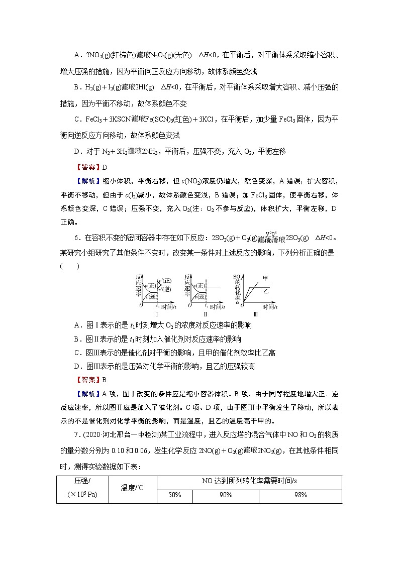 第2章 第2节 第3课时 影响化学平衡的因素第2页