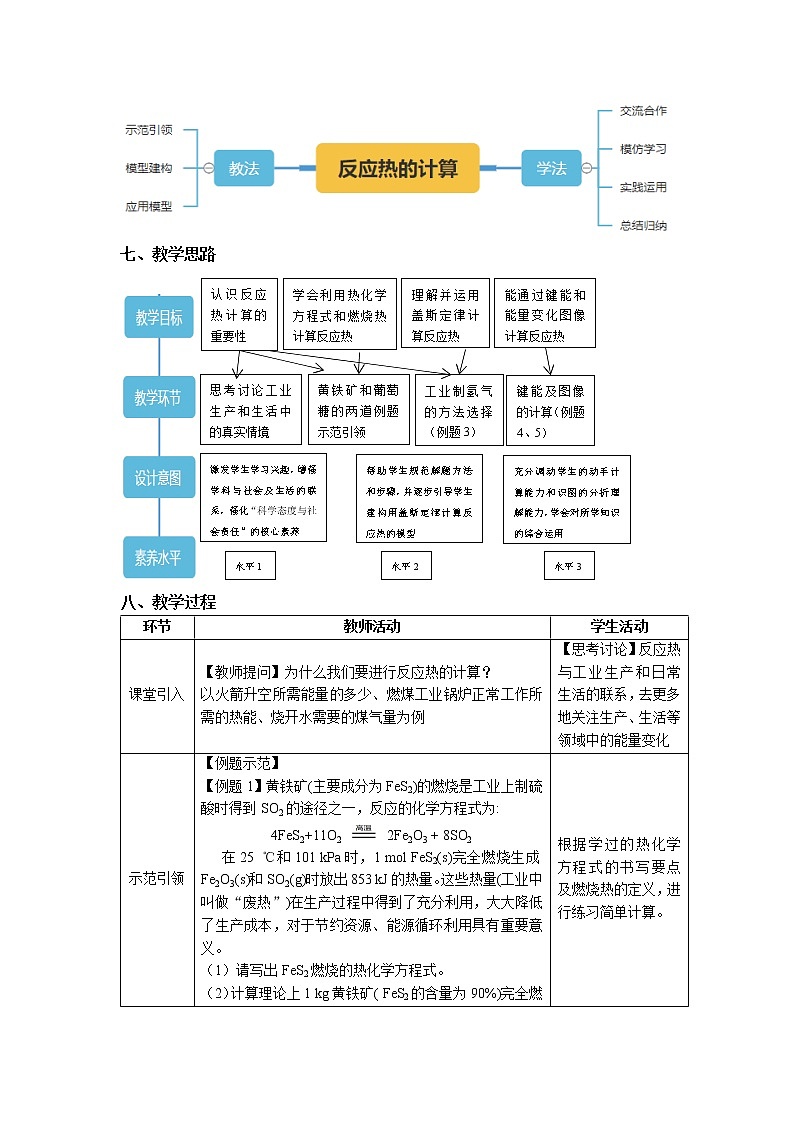 选择性必修1 第一章 第二节 第2课时  反应热的计算-教学设计02