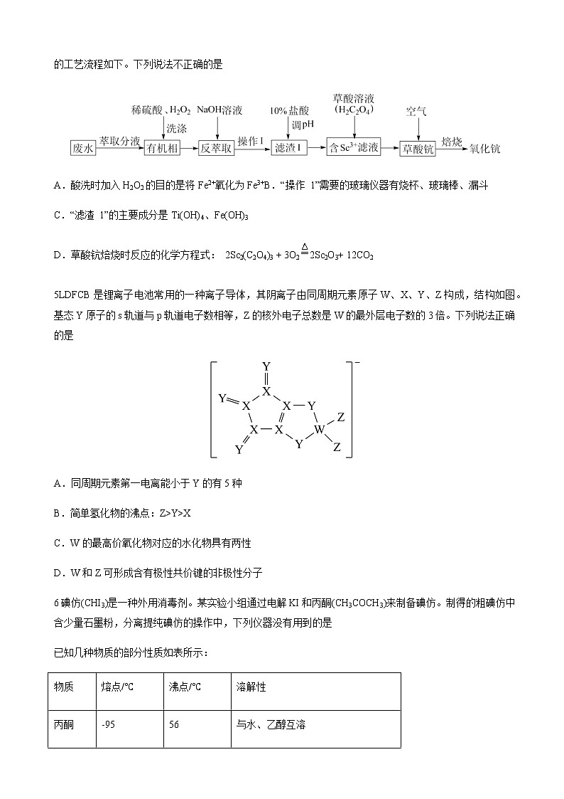 2022-2023学年湖南省株洲市第二中学高三上学期第五次月考化学试题含解析第2页