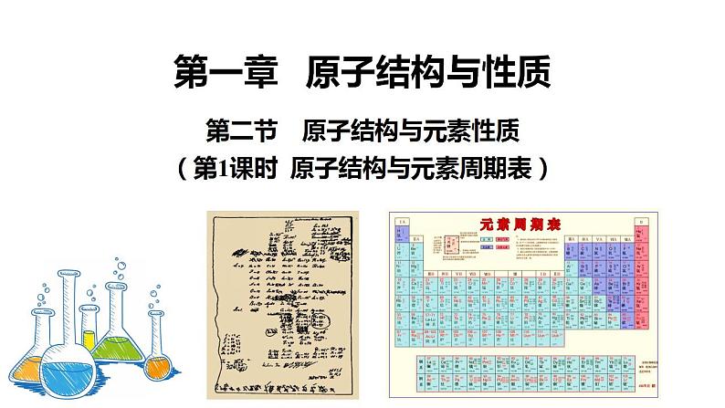 1.2原子结构与元素性质 第1课时  课件  2022-2023学年高二化学人教版（2019）选择性必修2第1页