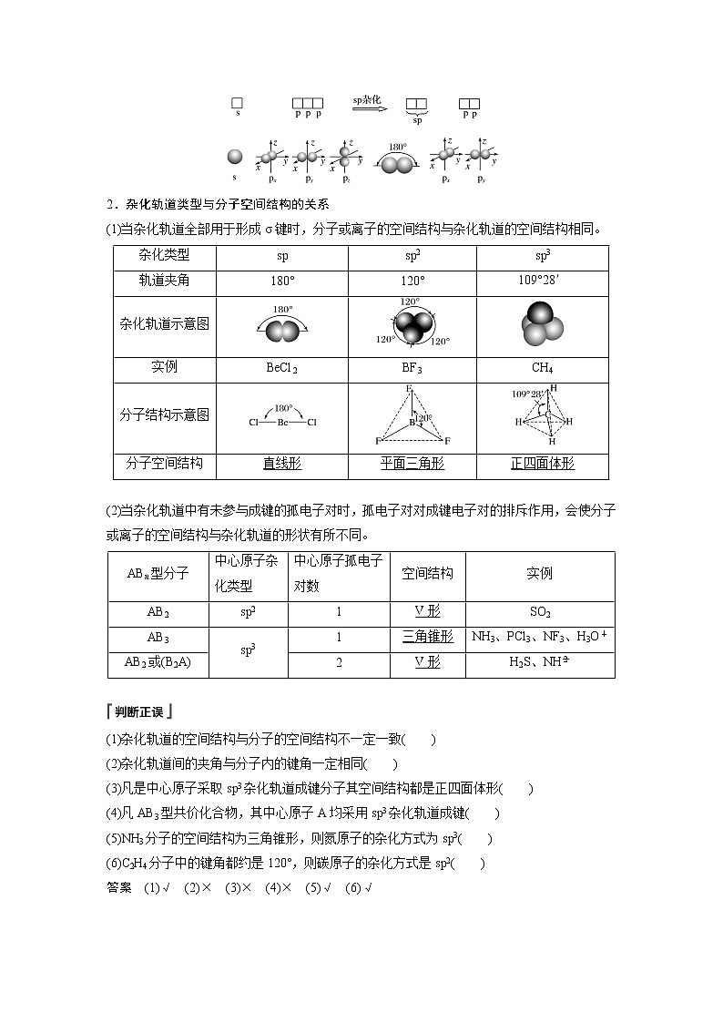 第二章 第二节 第2课时 杂化轨道理论 试卷03