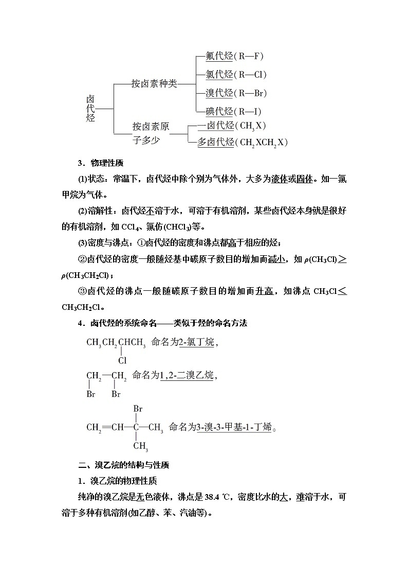 第3章  第1节　卤代烃 讲义【新教材】人教版（2019）高中化学选择性必修3第2页