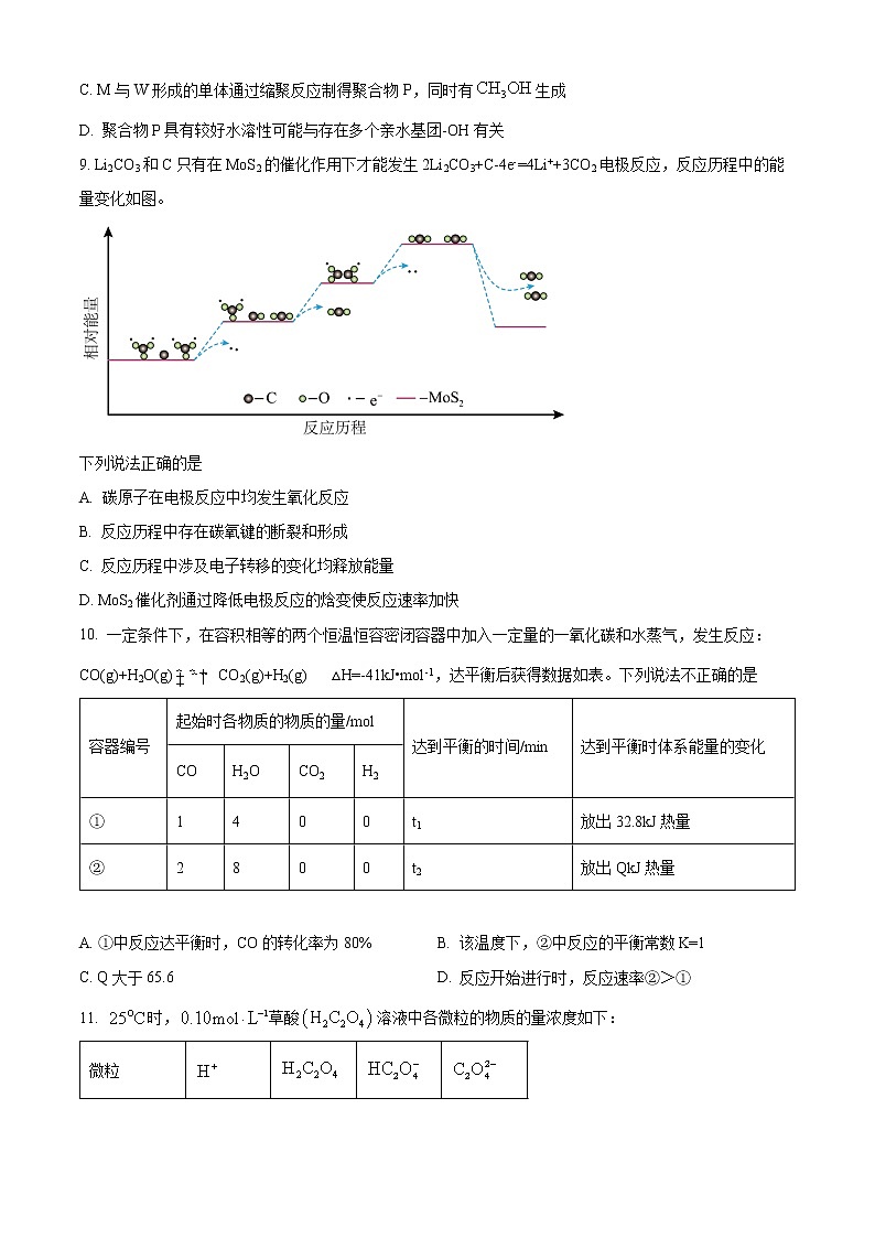 2023北京房山区高三上学期期末考试化学含答案第3页
