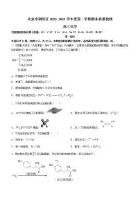 2023北京朝阳区高三上学期期末考试化学含答案