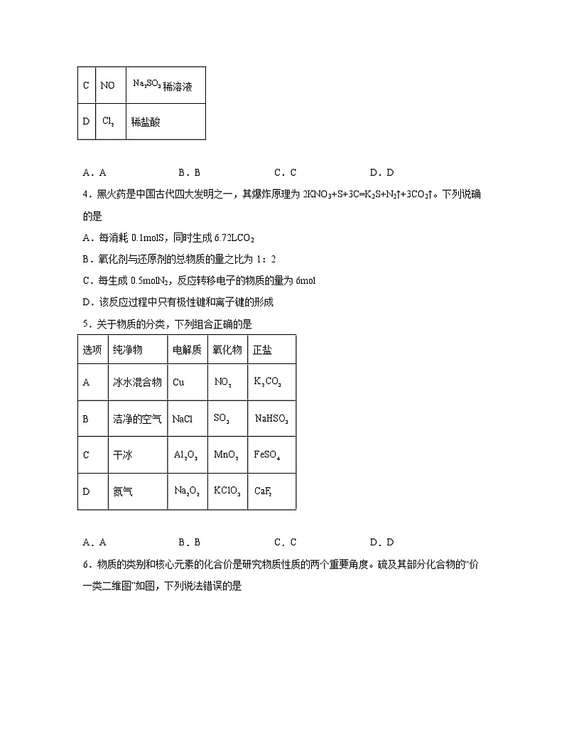 2022-2023学年广东省韶关市高二下册期末化学专项突破模拟题（AB卷）含解析02