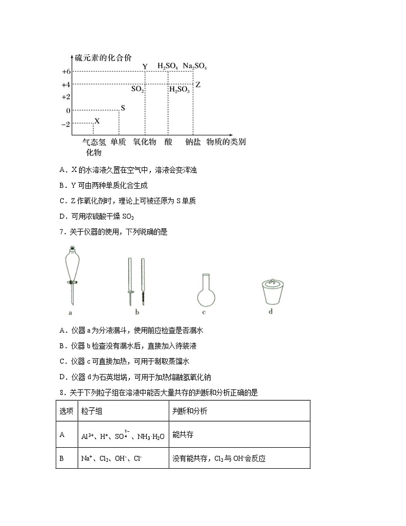 2022-2023学年广东省韶关市高二下册期末化学专项突破模拟题（AB卷）含解析03