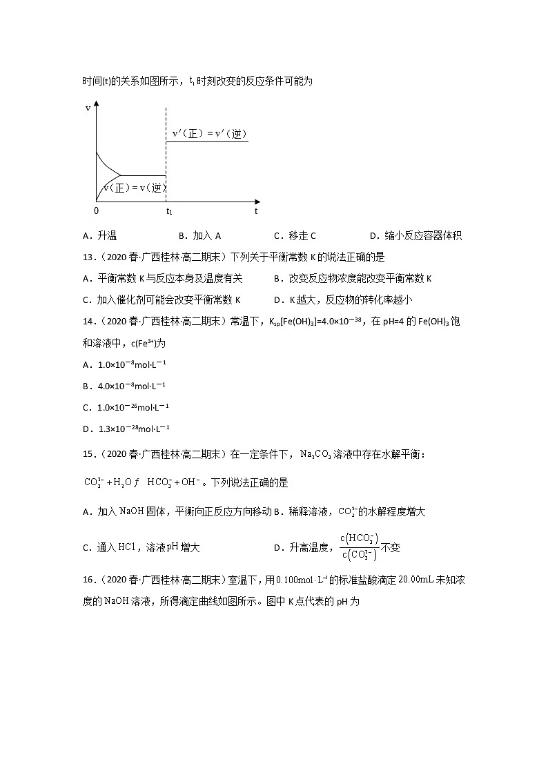 广西桂林市2020-2022三年高二化学下学期期末试题汇编1-选择题①第3页