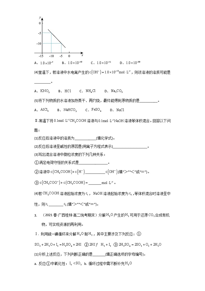 广西桂林市2020-2022三年高二化学下学期期末试题汇编3-非选择题02