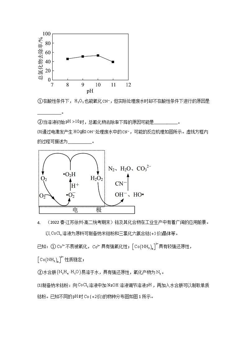 江苏省徐州市2020-2022三年高二化学下学期期末试题汇编3-非选择题03