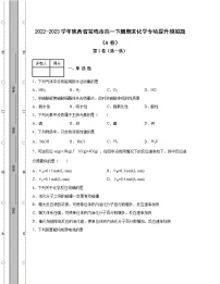 2022-2023学年陕西省宝鸡市高一下册期末化学专项提升模拟题（AB卷）含解析