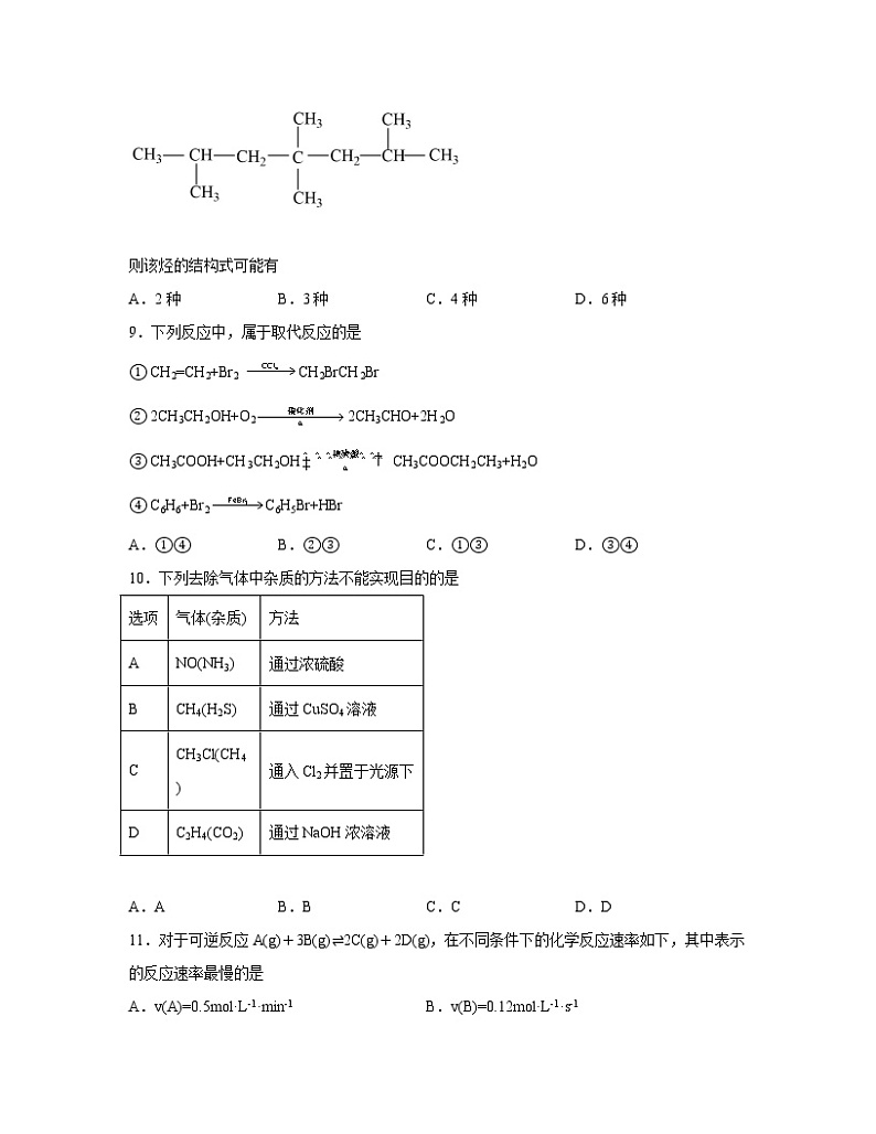 2022-2023学年黑龙江哈尔滨市高一下册期末化学专项提升模拟题（AB卷）含解析03