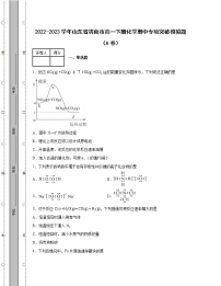 2022-2023学年山东省济南市高一下册化学期中专项突破模拟题（AB卷）含解析