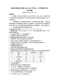 2022-2023学年四川省成都市蓉城高中联盟高一上学期期末考试化学试题（Word版含答案）