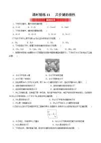 高中化学人教版 (2019)选择性必修2第一节 共价键优秀同步训练题