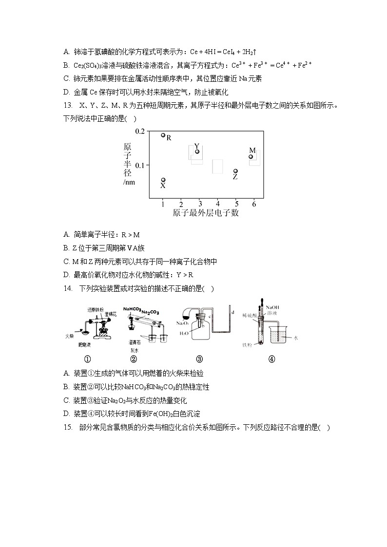 2022-2023学年广东省广州中学高一（上）期末化学试卷（含答案解析）03