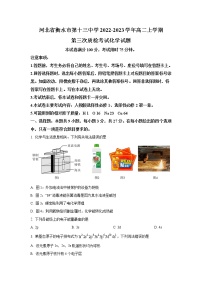 2022-2023学年河北省衡水市第十三中学高二上学期第三次质检考试化学试题（Word版）