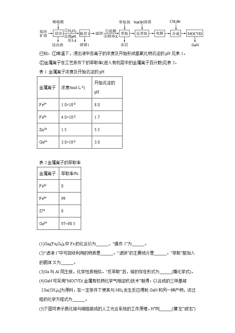 山西省太原市2020届-2022届高考化学三年模拟（一模）试题汇编-综合、推断、流程题02