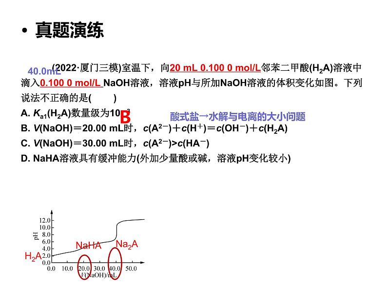 2023届高三化学二轮复习 专题之水溶液中离子平衡的图像专题  课件05