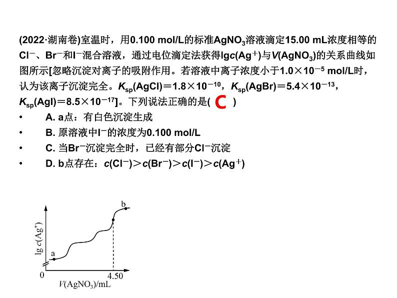 2023届高三化学二轮复习 专题之水溶液中离子平衡的图像专题  课件08