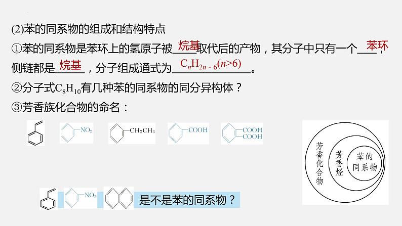 2023届高三化学一轮复习 苯及其同系物  课件第6页