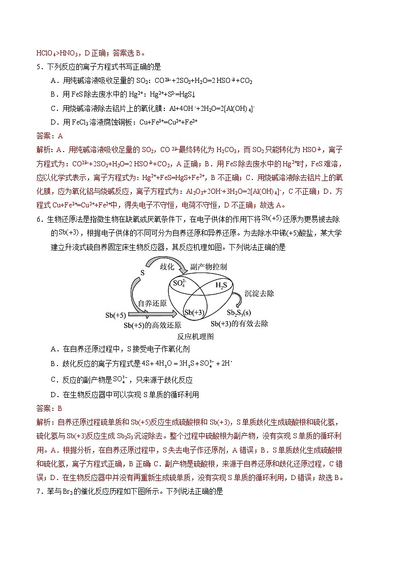 2023年高考第一次模拟考试卷：化学（福建A卷）（全解全析）03