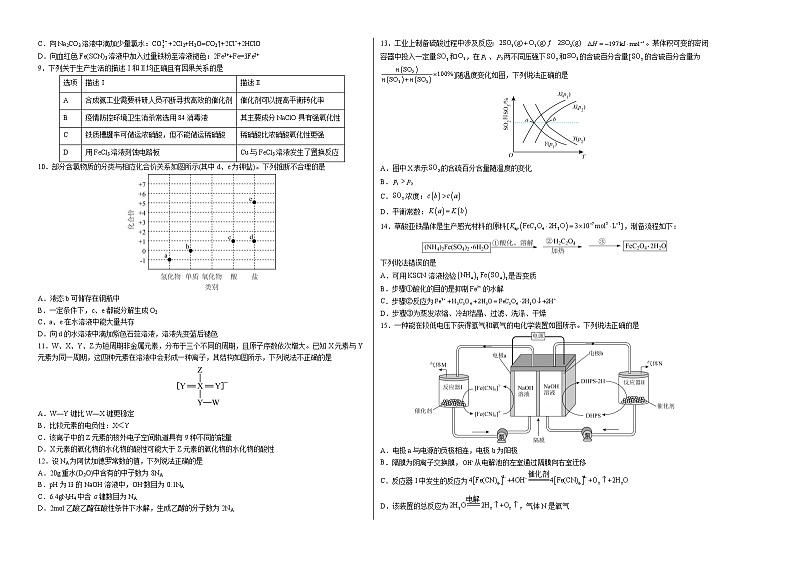2023年高考第一次模拟考试卷：化学（广东B卷）（考试版）版第2页