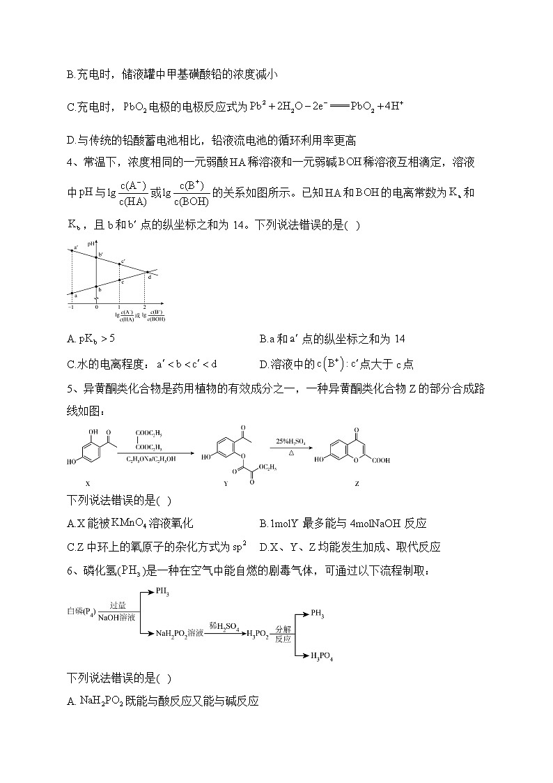 2022-2023学年湖南省株洲市醴陵市第一中学高三上学期第五次月考化学试题 Word版含答案第2页