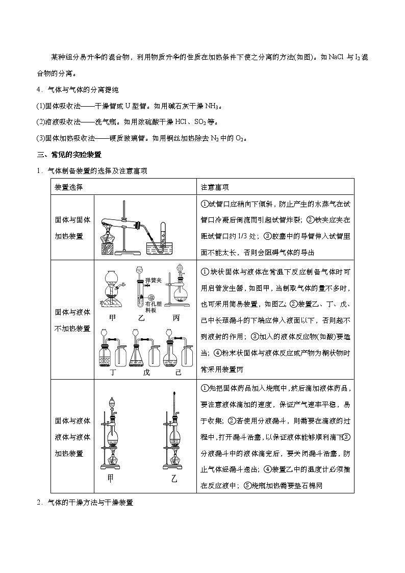 专题九 化学实验基础- 2023 高考化学二轮复习讲与练(全国通用)03