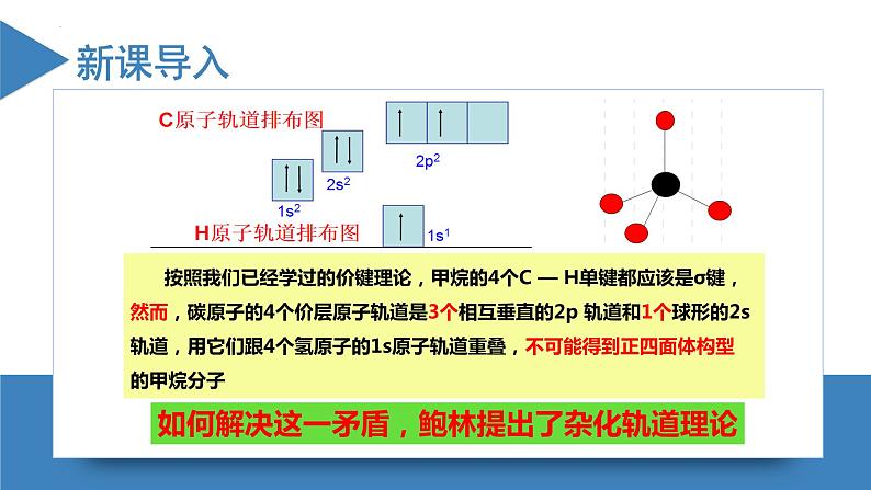 高二化学人教版2019选择性必修二 2.2.3分子的空间结构（第3课时+杂化轨道理论简介）课件+练习含解析04