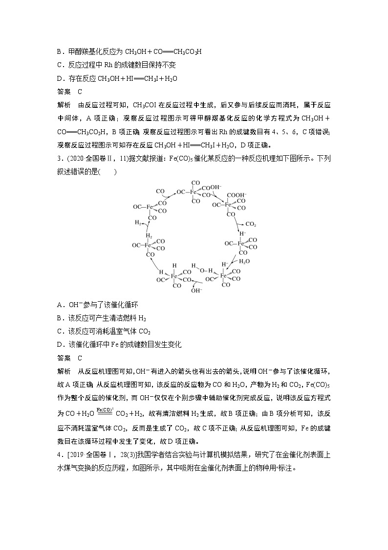 2023年高考化学二轮复习（新高考版）  专题15　题型专攻5　化学反应历程图像分析02