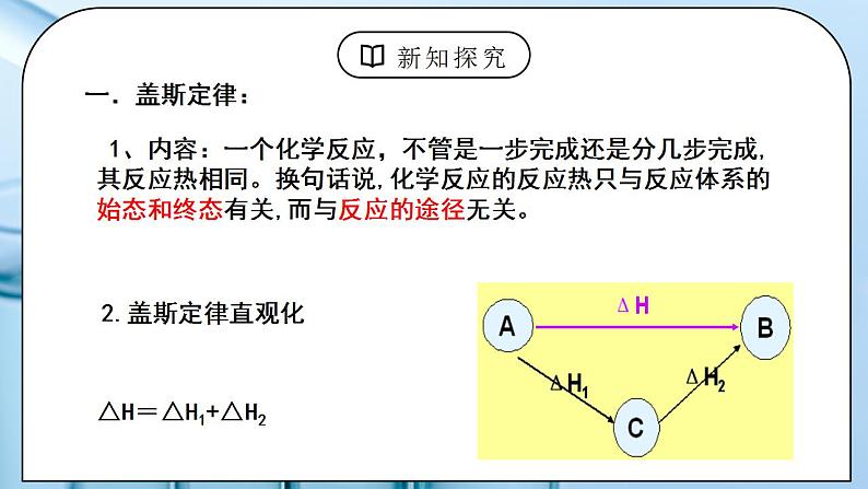 《反应热的计算》课件PPT+教学设计07