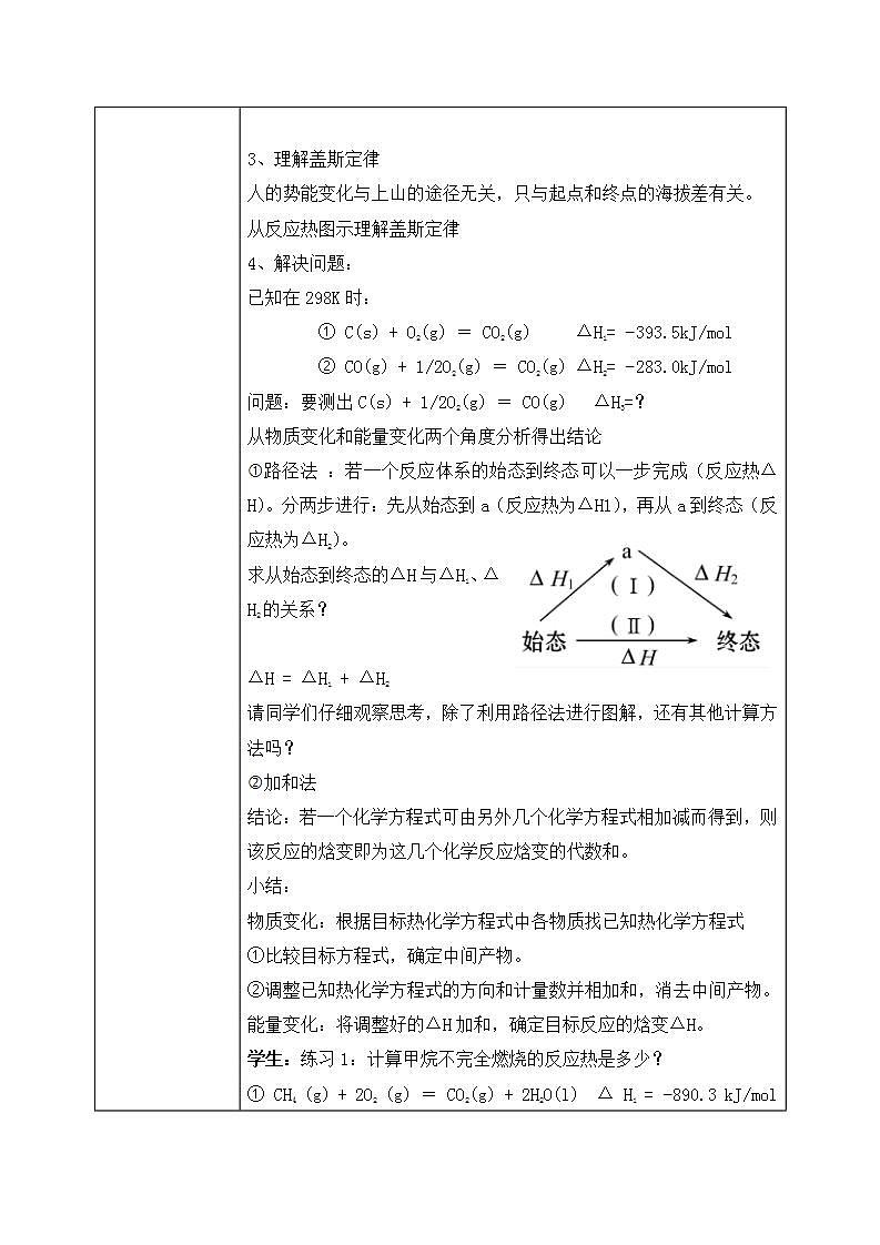 《反应热的计算》课件PPT+教学设计03