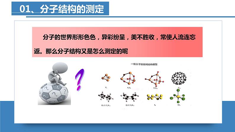 高二化学人教版2019选择性必修二 2.2.1分子的空间结构（第1课时 分子空间结构及其测定）课件07