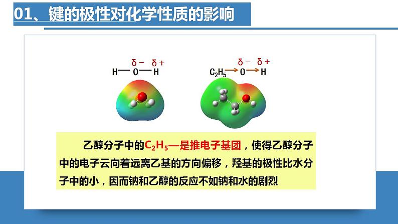 高二化学人教版2019选择性必修二2.3.2分子结构与物质的性质(第2课时 键的极性对化学性质的影响）) 课件+练习含解析08