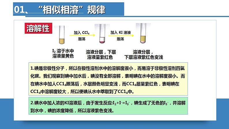 高二化学人教版2019选择性必修二 2.3.5分子结构与物质的性质（第5课时 溶解度  手性） 课件（含视频）+练习含解析08