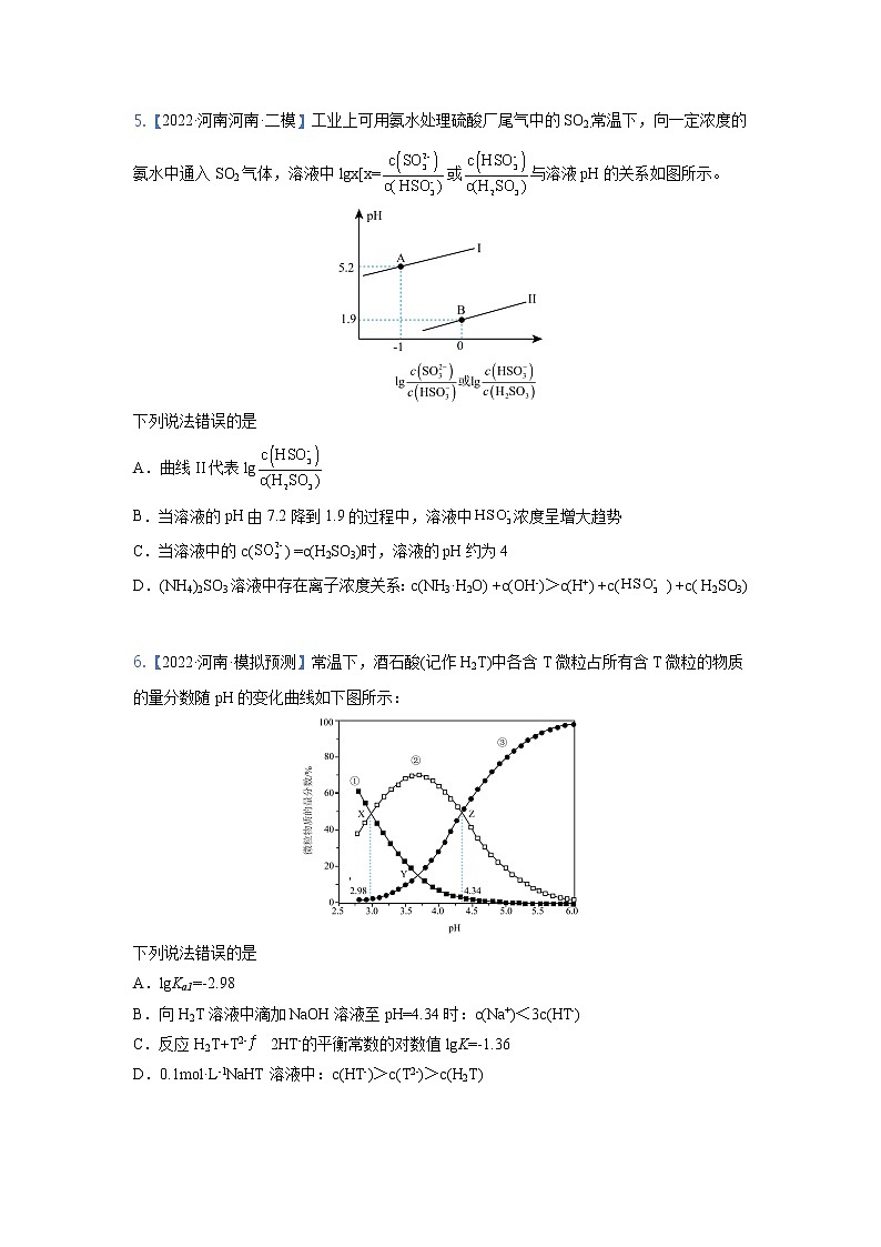 【备考2023】高考化学重难点专题特训学案（全国通用）——09 水溶液中的离子反应与平衡 （原卷版+解析版）03