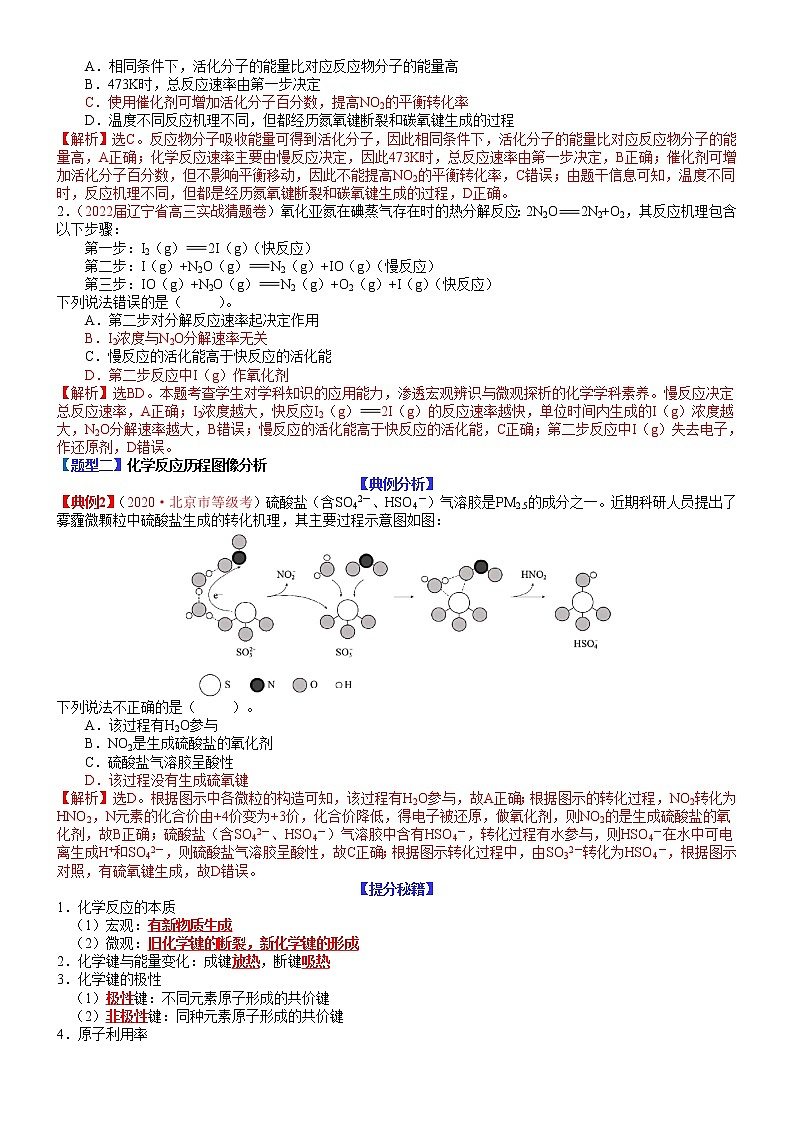 【新高考】2023年高考化学二轮题型精讲精练——专题13 反应微观机理分析02
