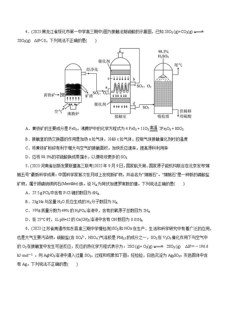 专题07  非金属及其化合物（测）（原卷版）第2页