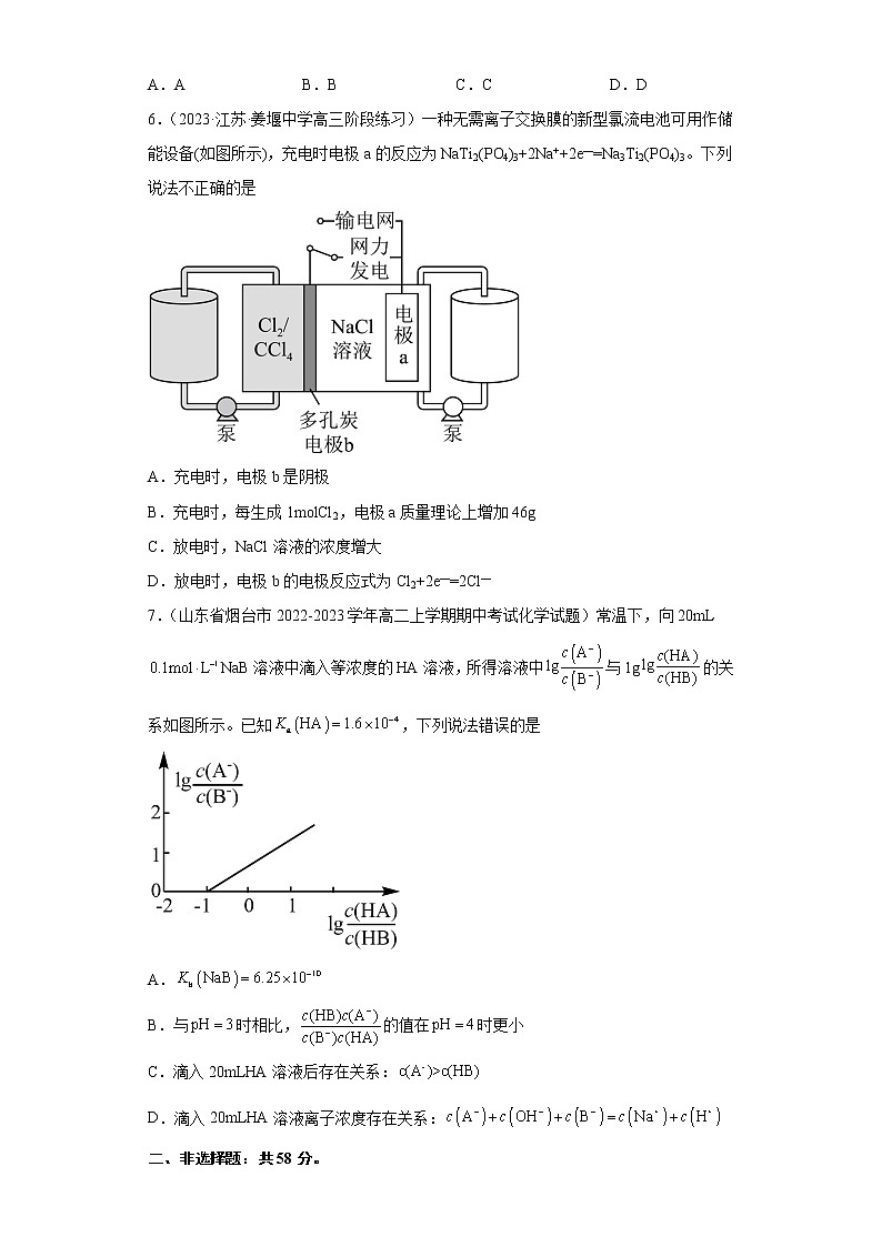 模拟卷01-2023年高三化学对接新高考全真模拟试卷（云南，安徽，黑龙江，山西，吉林五省通用）(原卷版)第3页