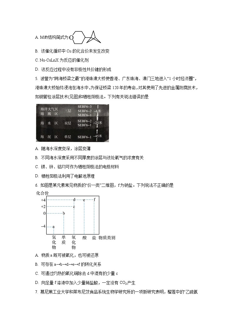 湖南省衡阳市第一实验学校2023届高三第六次月考试题 化学（解析版）03