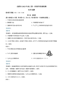 2023合肥高三下学期第一次教学质量检测（一模）化学试题含解析