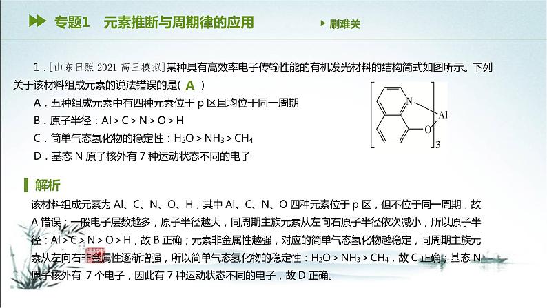 第一章  原子结构与性质 综合测试2课件PPT02