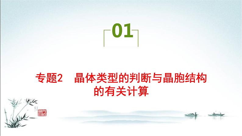 第三章  晶体结构与性质 综合训练2课件PPT第1页