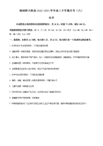 湖南省湖南师大附高2022-2023学年高三下学期月考（六）化学试题（含答案）